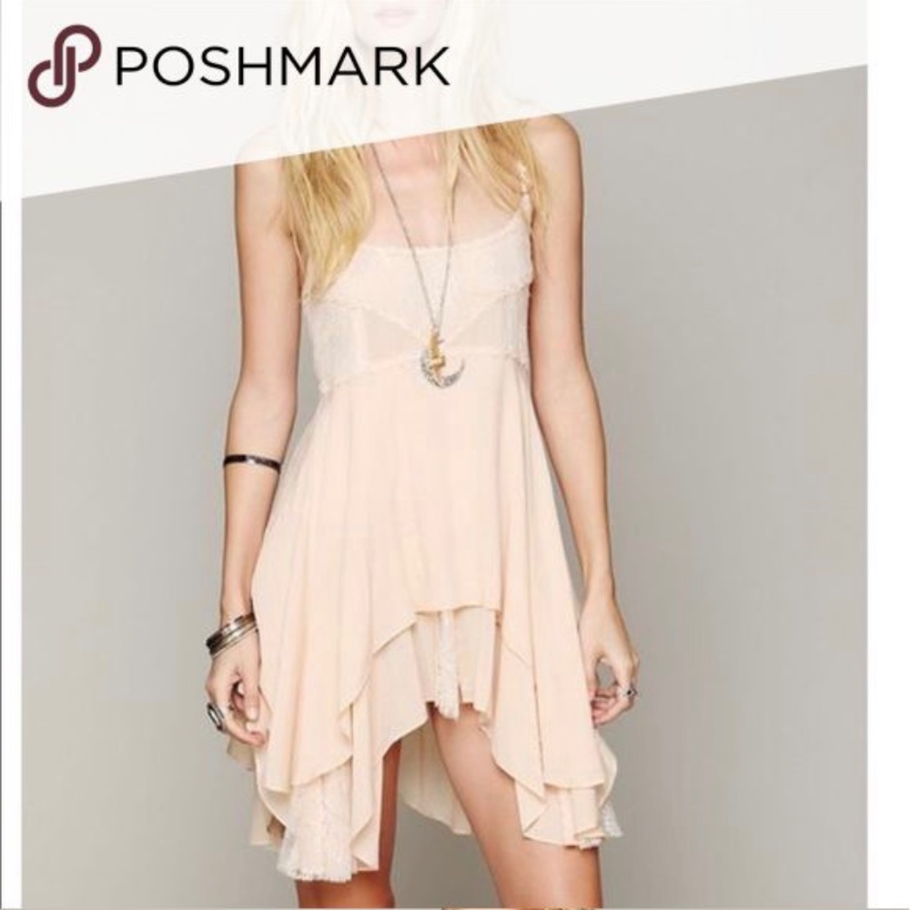 Free People Pieced Lace Slip **RARE**